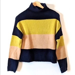 Cliche Colorblock Wool Blend Sweater Size XL